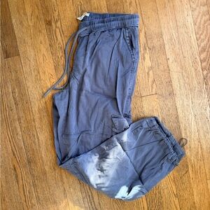 C&C California Large Grey Pants With Drawstring Waist and Adjustable Ankles